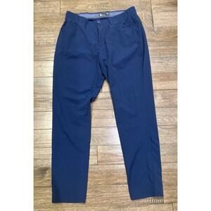 Under Armour‎ Golf Pants Men's Sz 38x34 Navy Blue Pre Owned